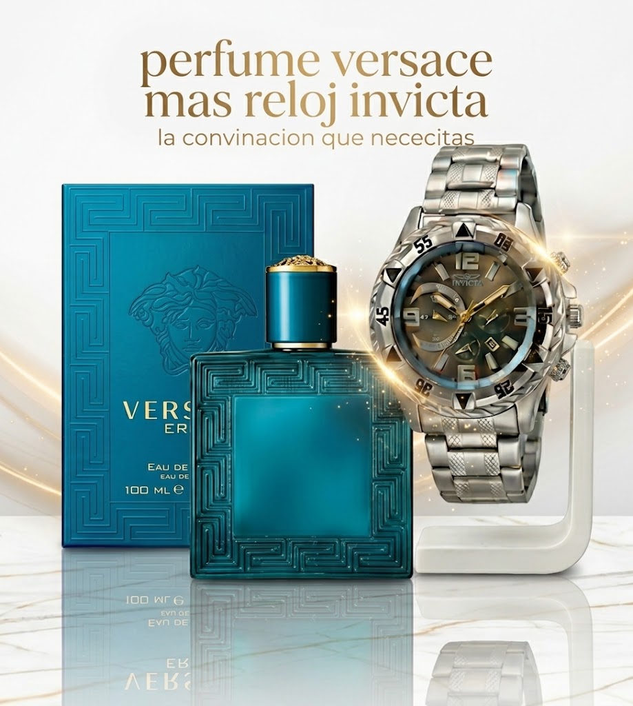 PROMO INVICTA 2 PERFUME MAS RELOJ