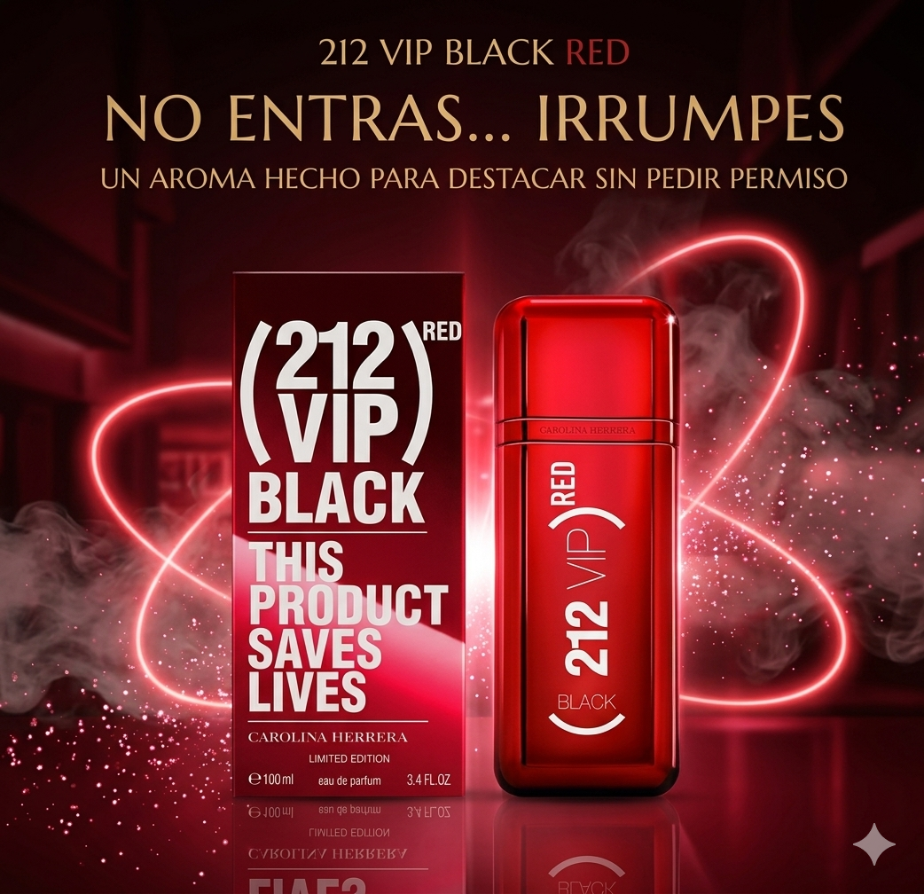 Perfume 212 VIP Black Red Carolina Herrera