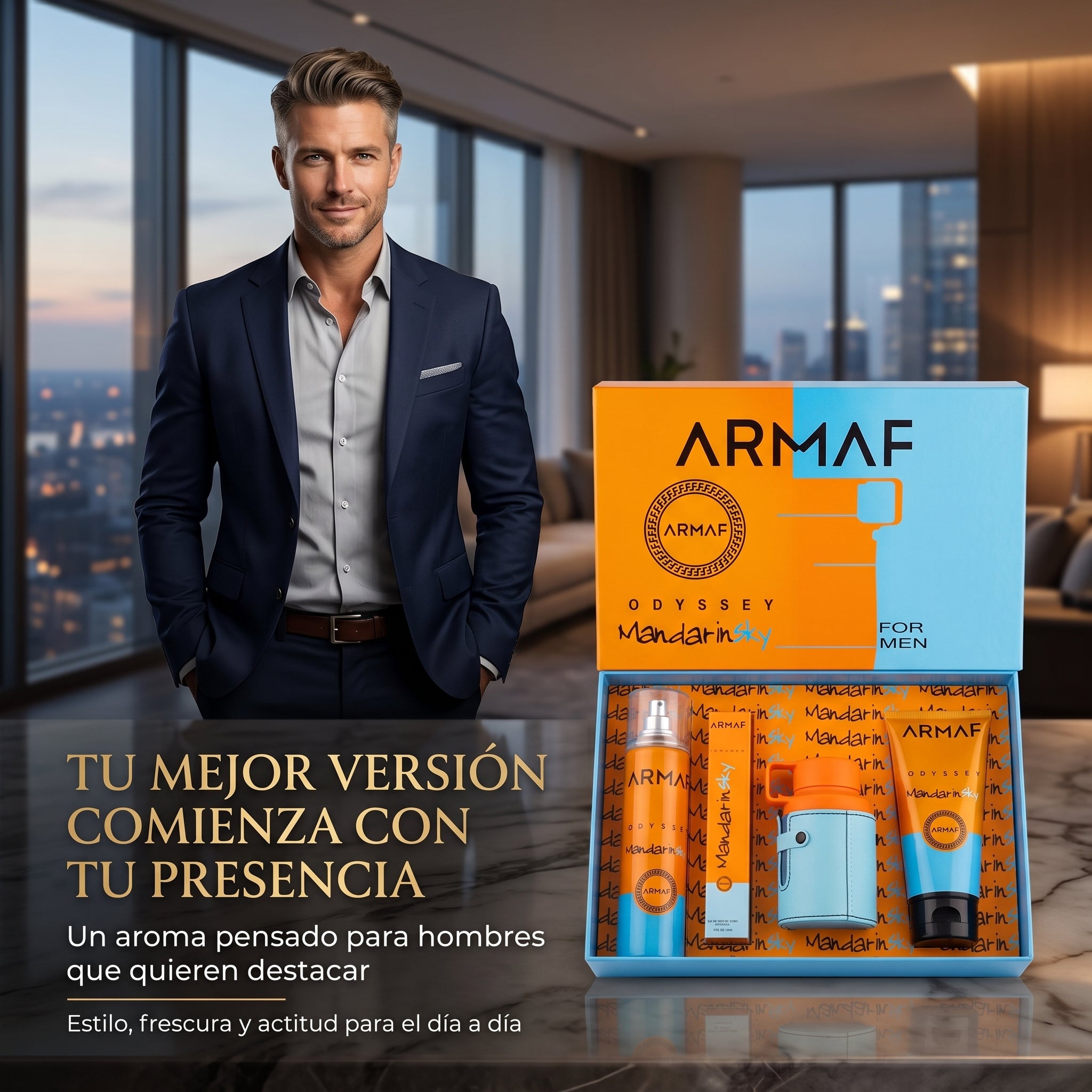 set mandarin sky armaf