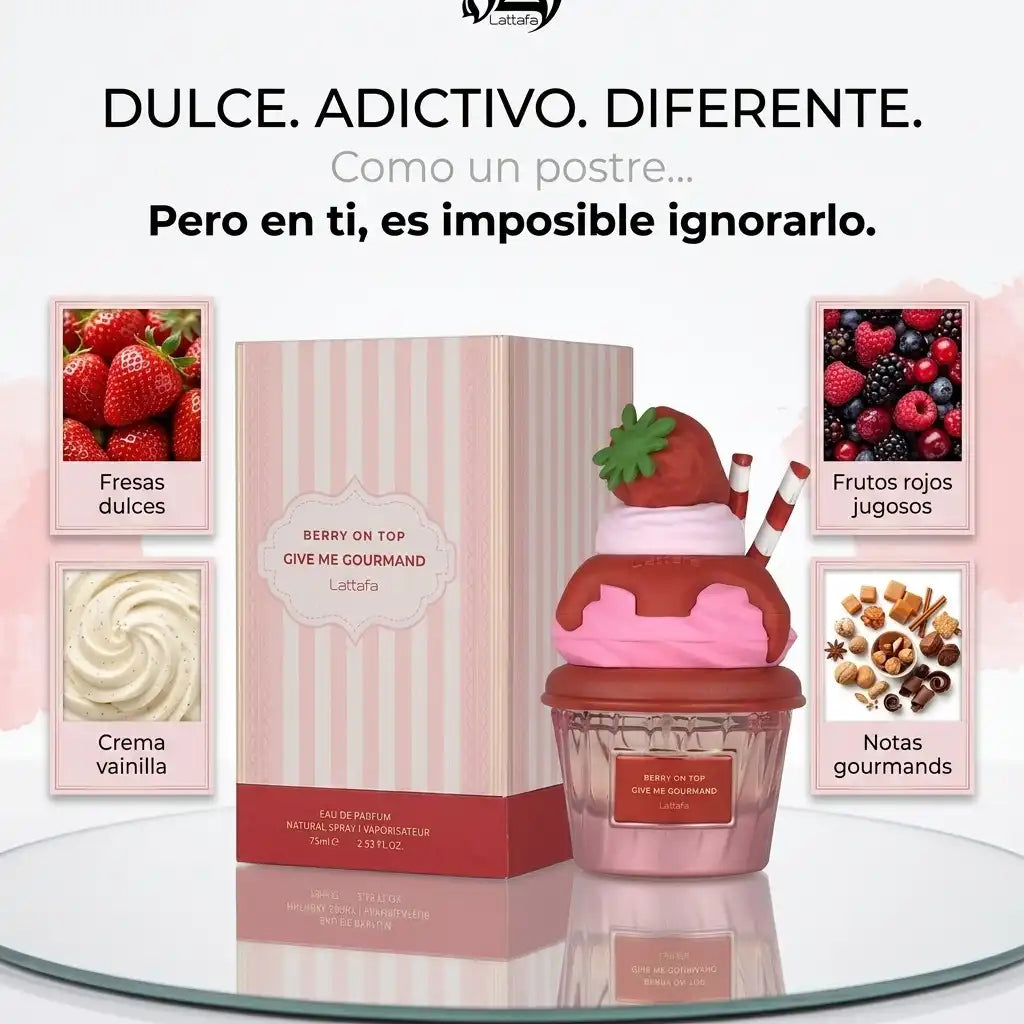 Perfume Berry On Top Give Me Gourmand Lattafa