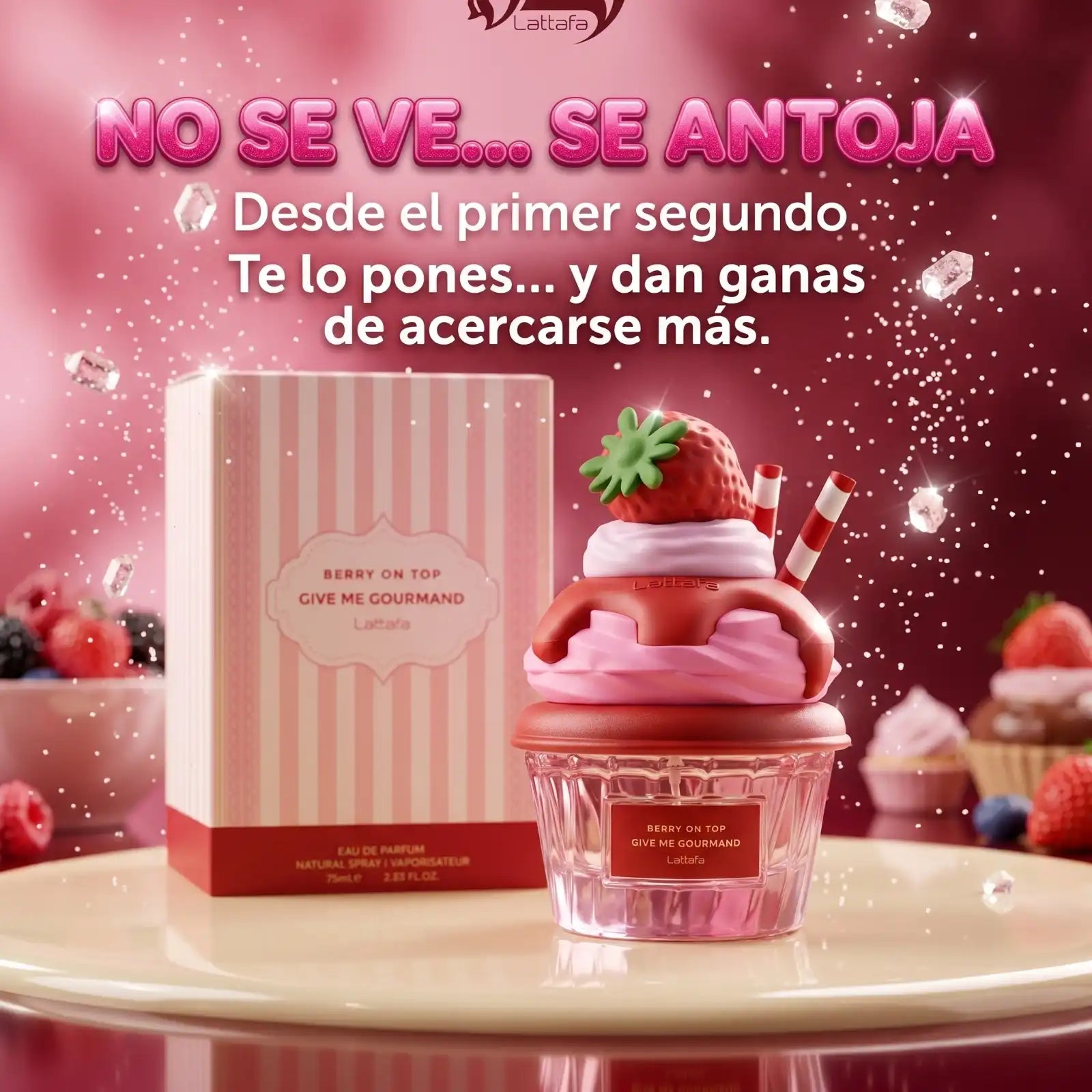 Perfume Berry On Top Give Me Gourmand Lattafa