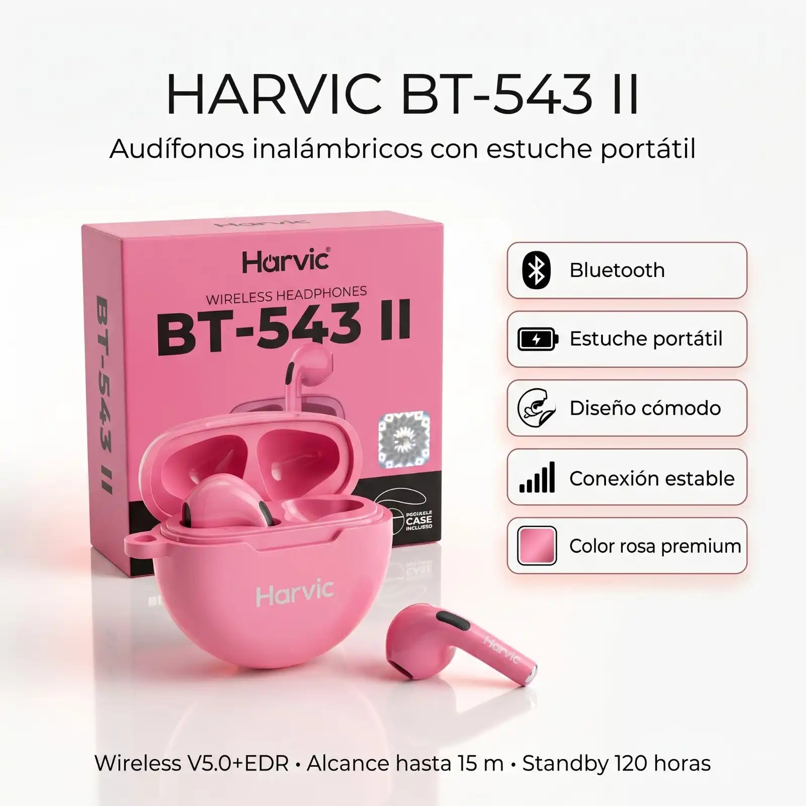 Audífonos HARVIC BT-543 II