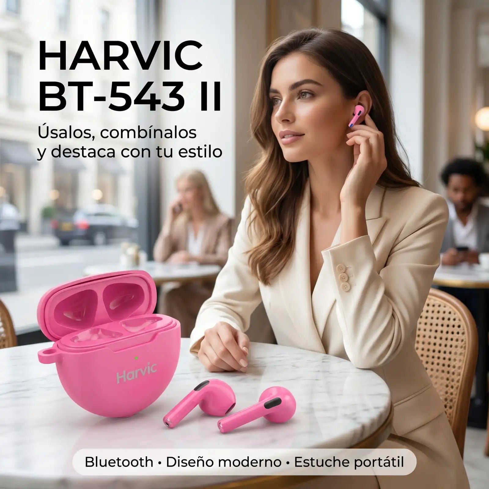 Audífonos HARVIC BT-543 II