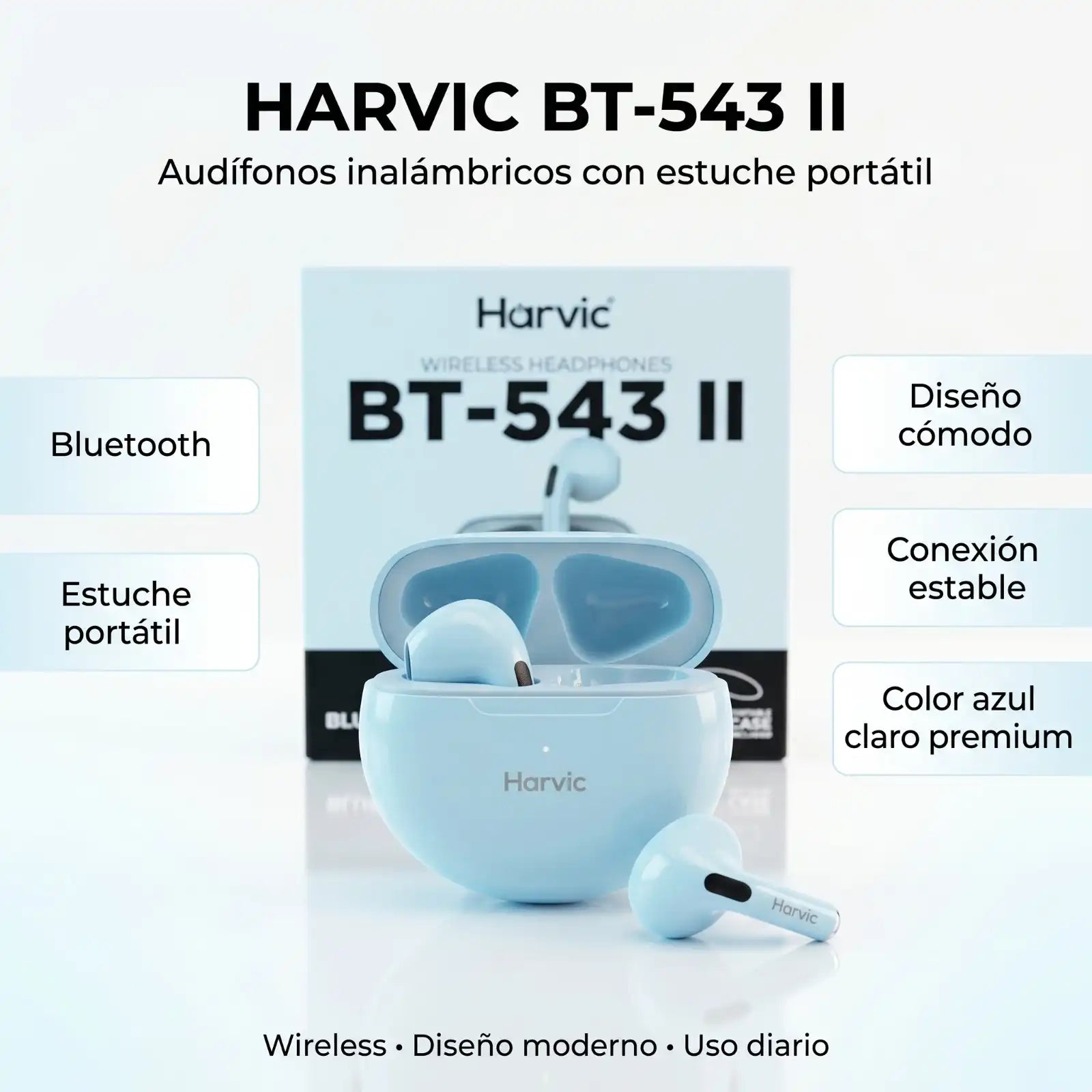 Audífonos HARVIC BT-543 II