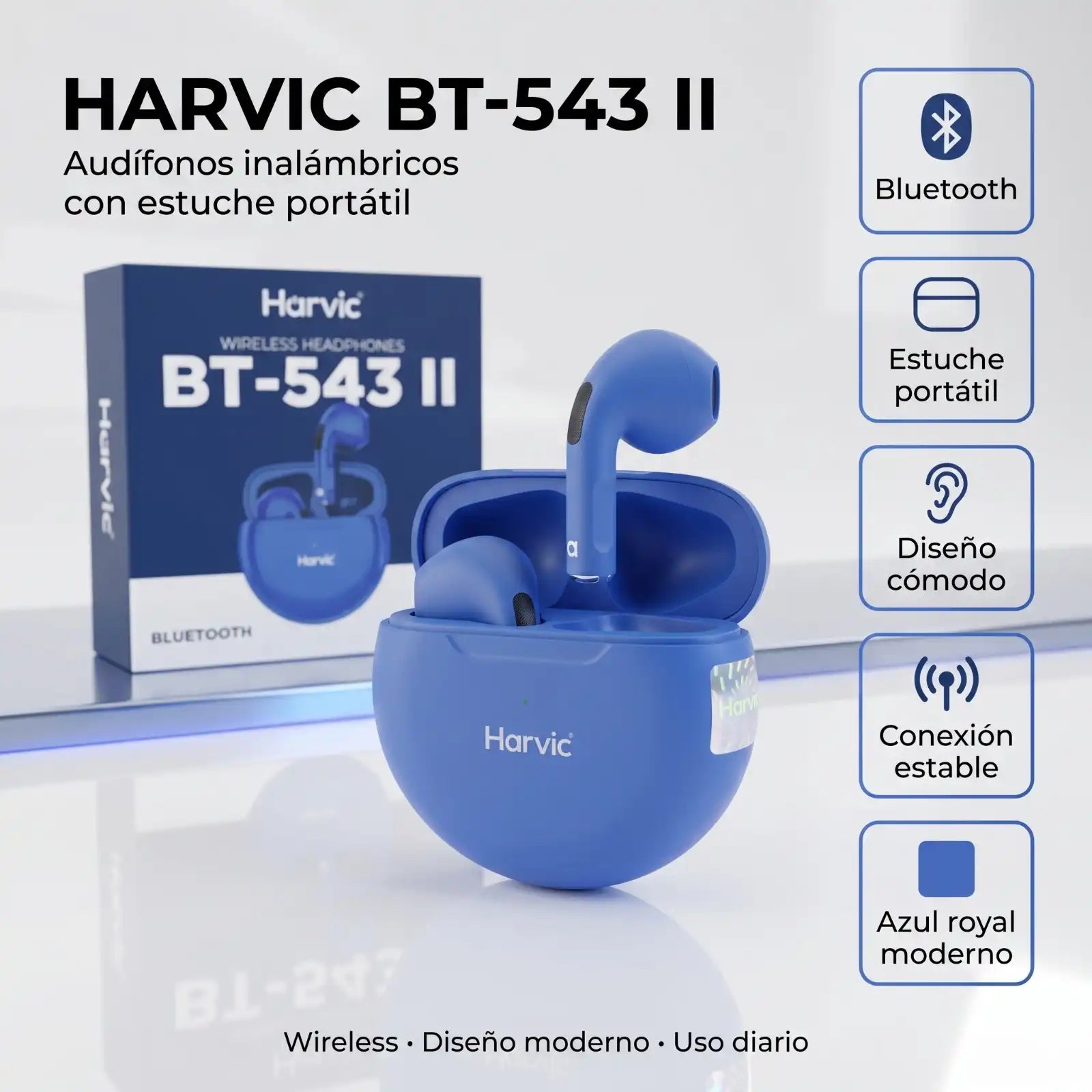Audífonos HARVIC BT-543 II