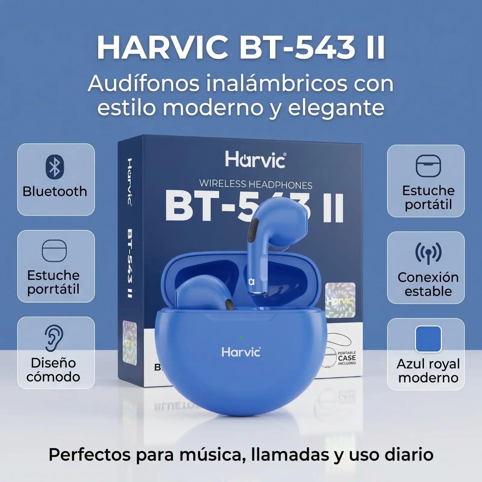 Audífonos HARVIC BT-543 II