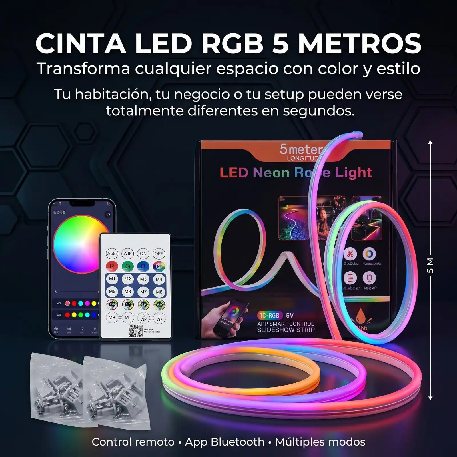Cinta LED RGB 5 Metros