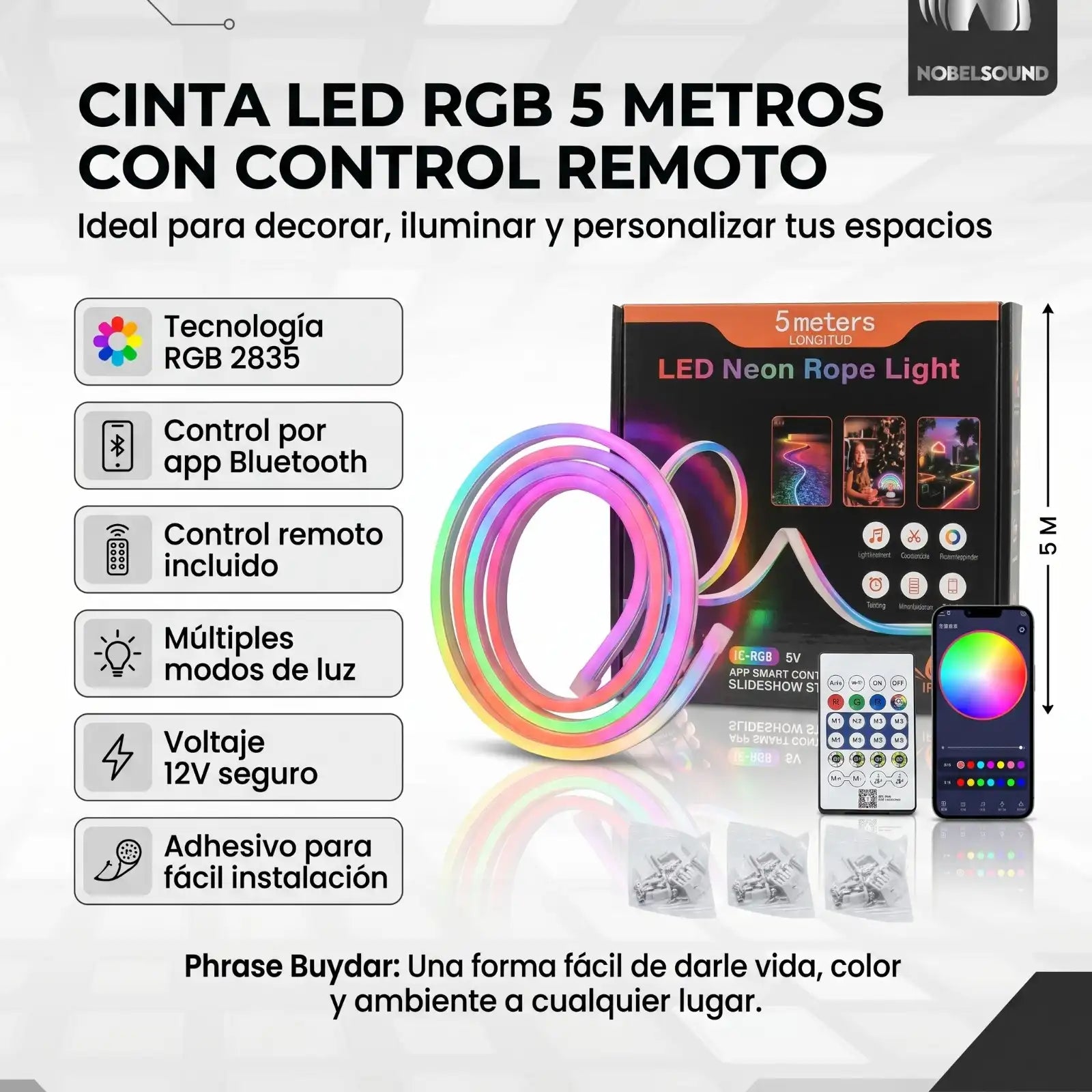 Cinta LED RGB 5 Metros