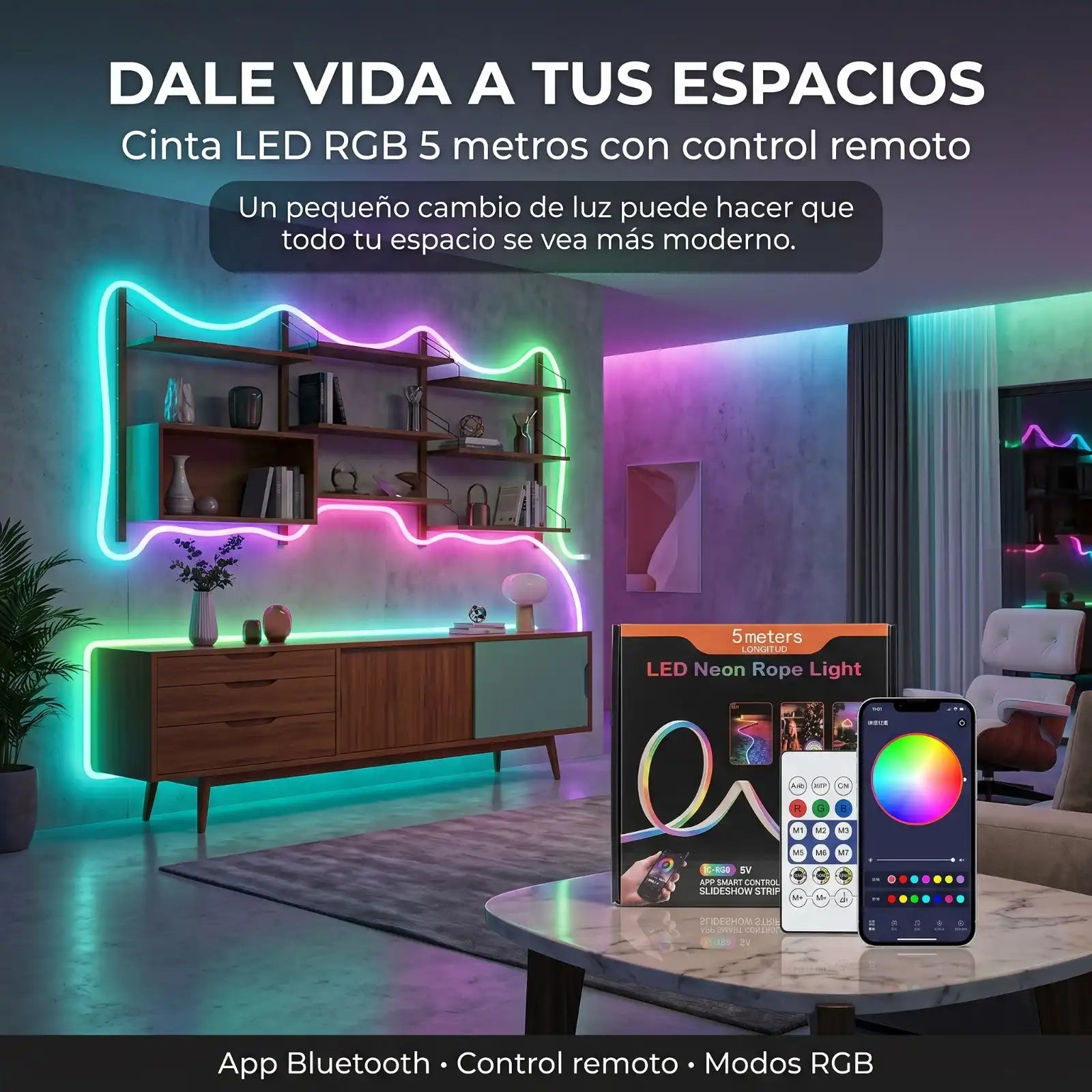 Cinta LED RGB 5 Metros