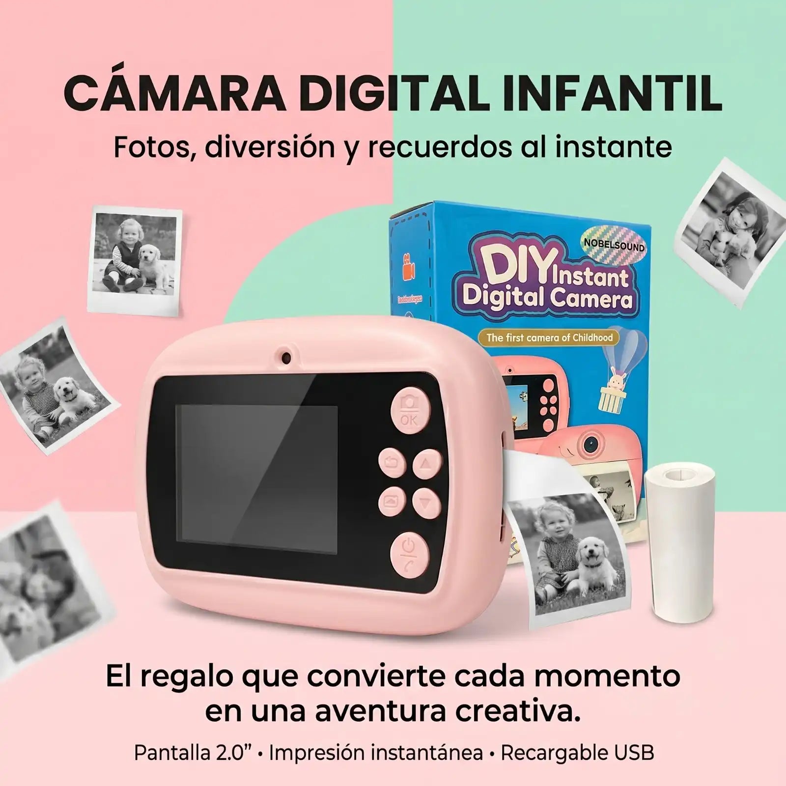 Cámara Digital Infantil Instantánea