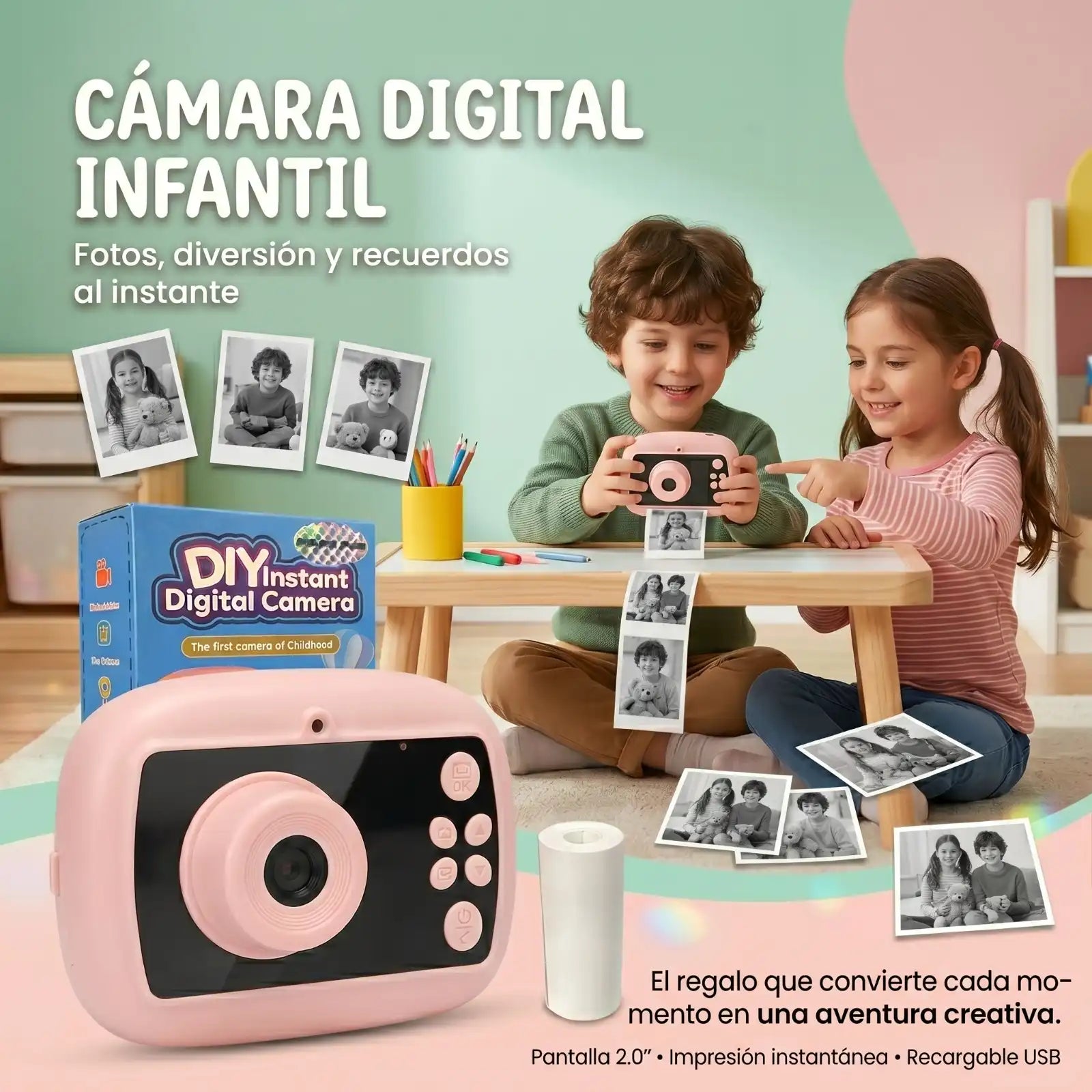 Cámara Digital Infantil Instantánea