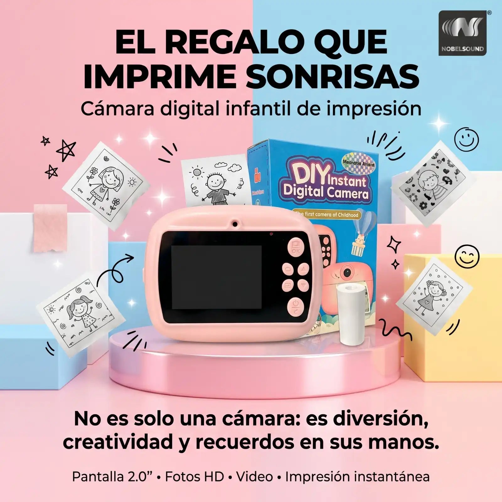 Cámara Digital Infantil Instantánea