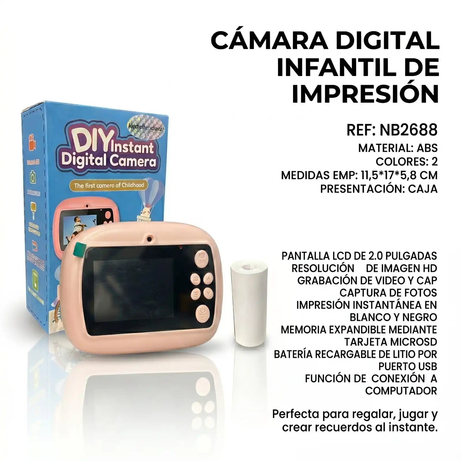 Cámara Digital Infantil Instantánea