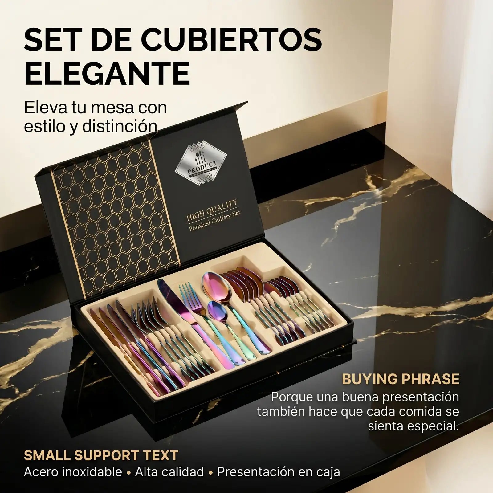 Set de Cubiertos Elegante Premium