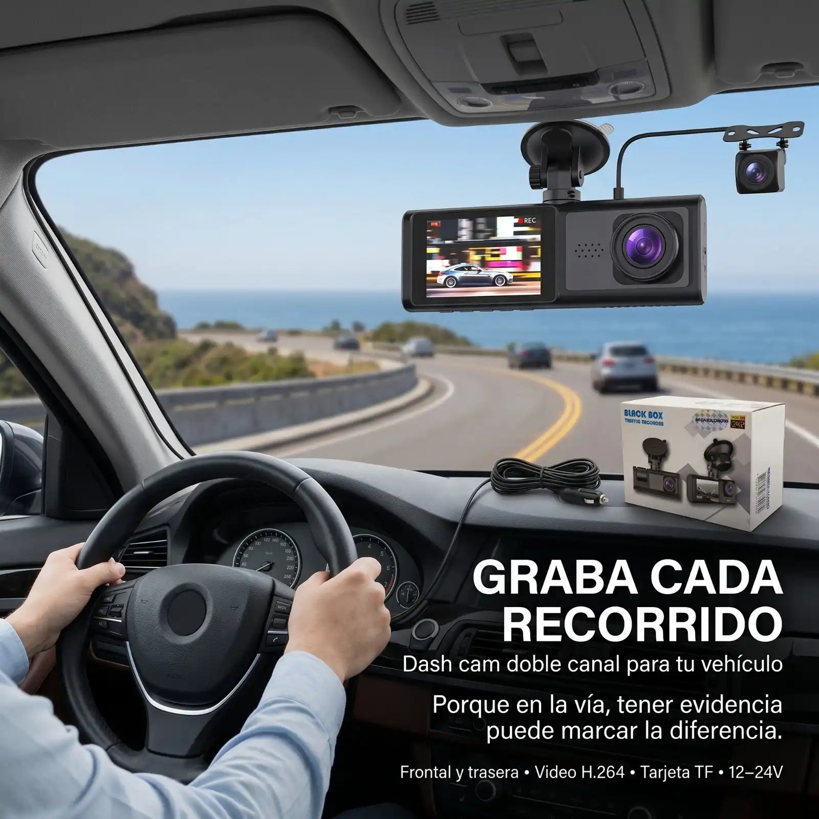 Grabadora de Tráfico / Espejo Retrovisor