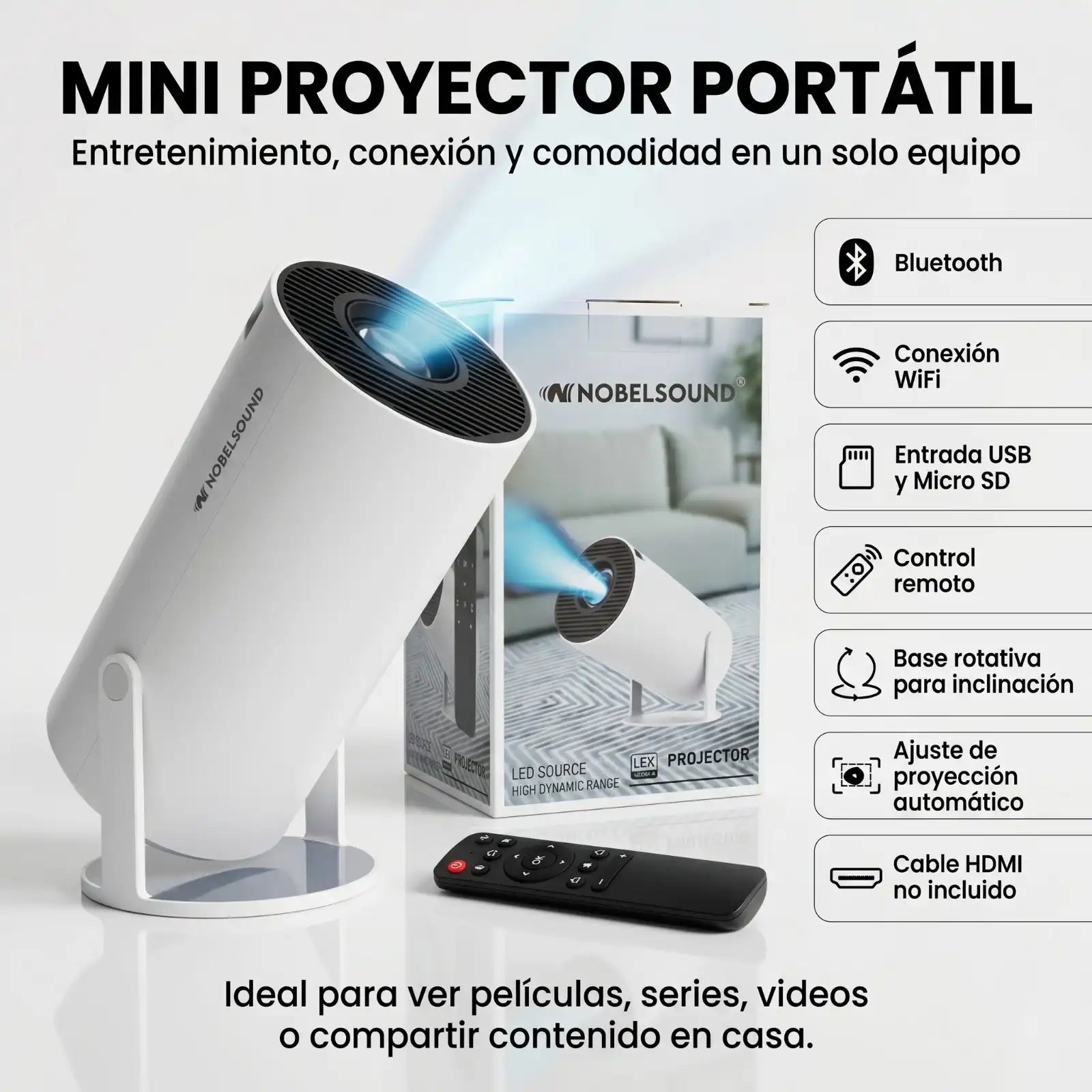 Mini Proyector Nobelsound