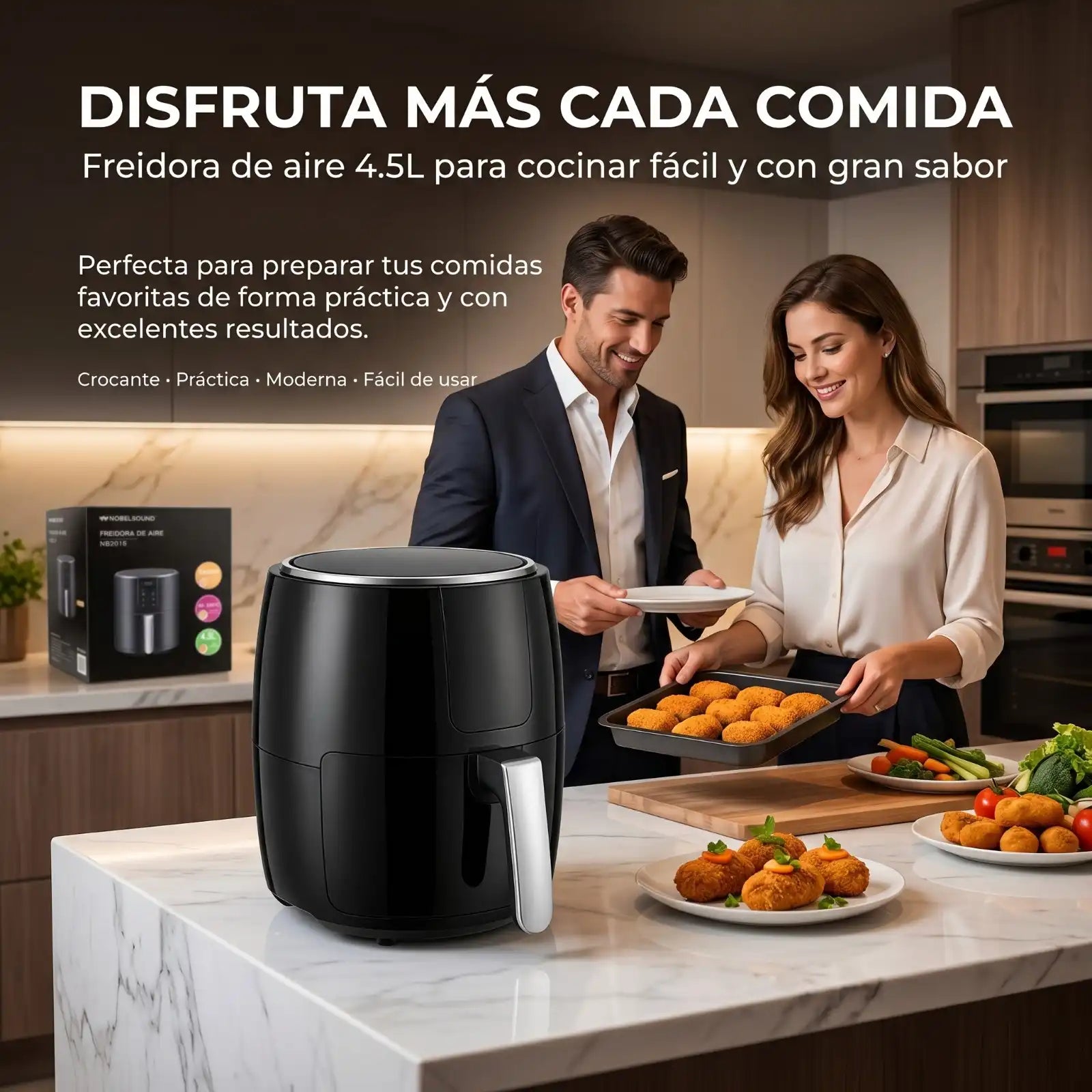 Freidora de Aire Nobelsound 4.5L