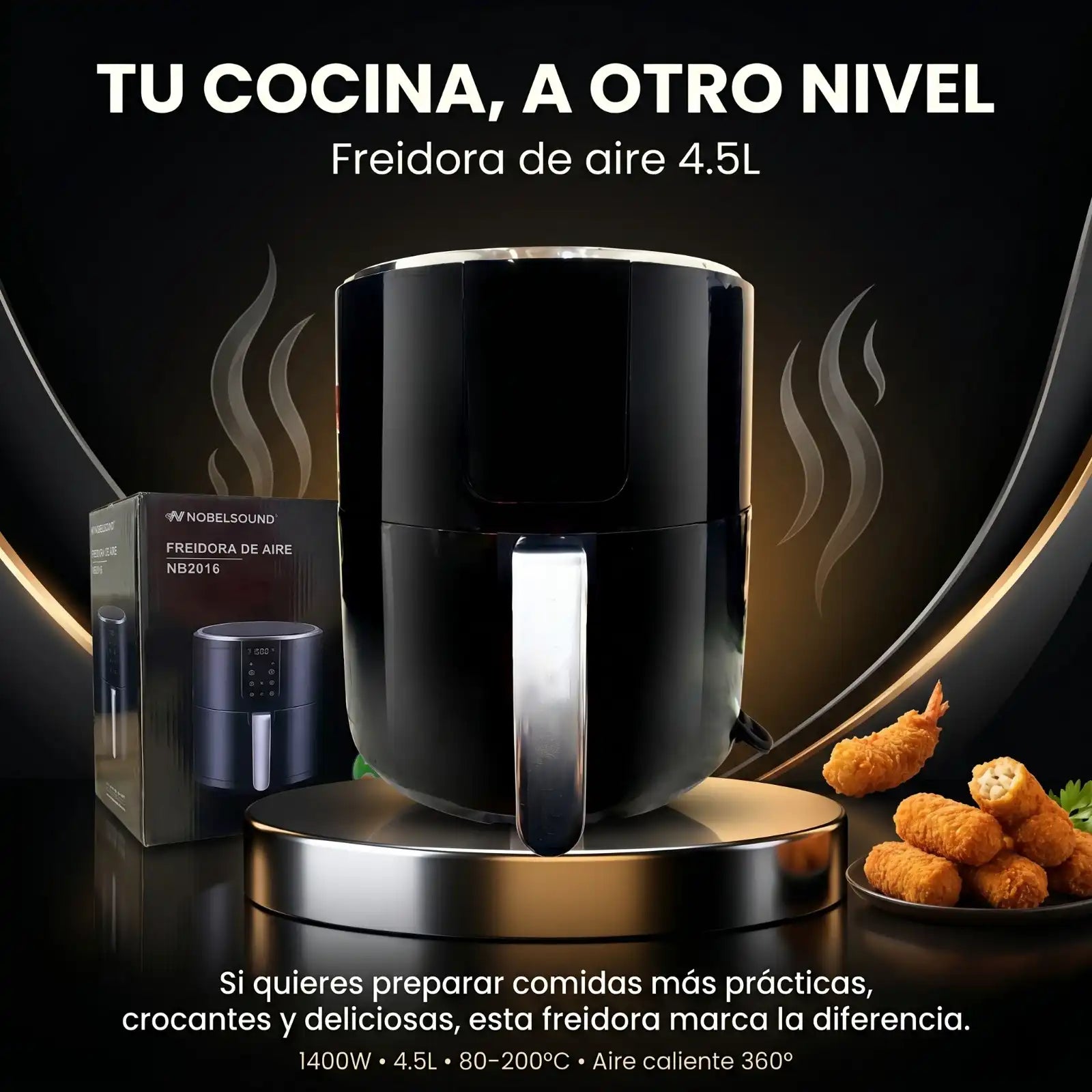 Freidora de Aire Nobelsound 4.5L