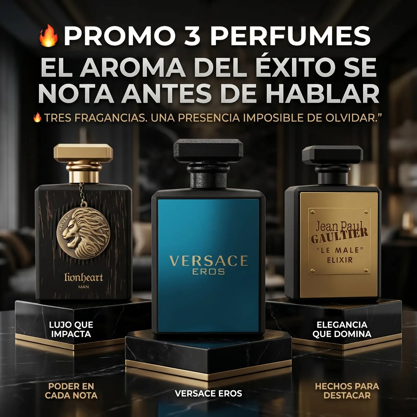 COMBO 3 PERFUMES VERSACE,JEAN PAUL,GONBERT MEN REFM1