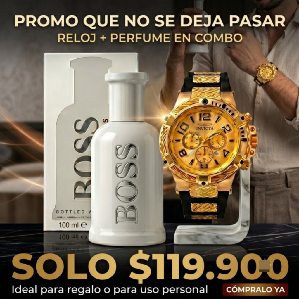 PROMO INVICTA 3 RELOJ MAS PERFUME