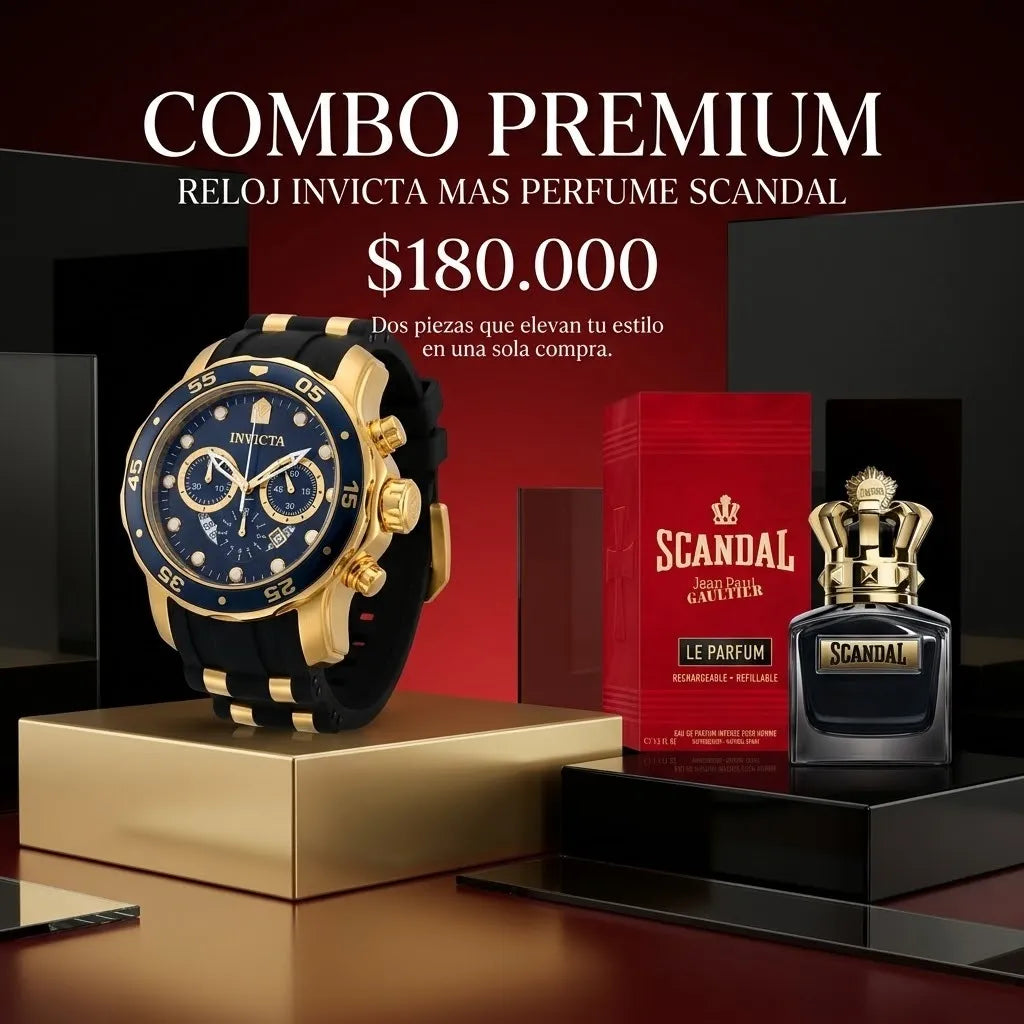 COMBO 2 RELOJ INVICTA MAS PERFUME