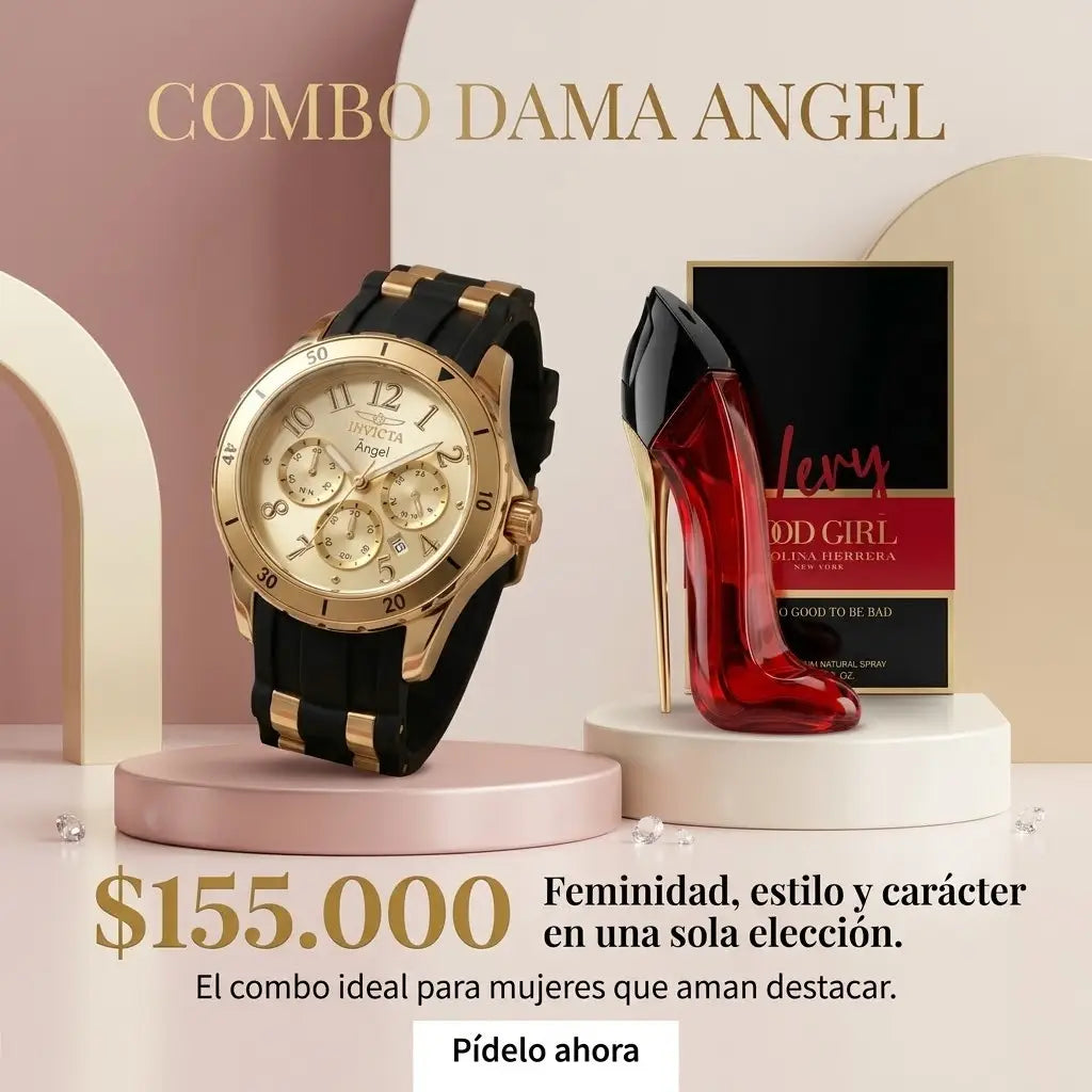 COMBO 3 MUJER RELOJ MAS PERFUME
