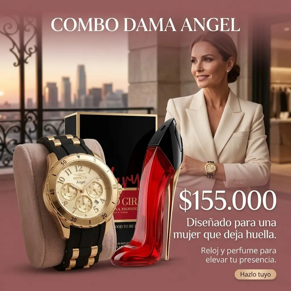 COMBO 3 MUJER RELOJ MAS PERFUME