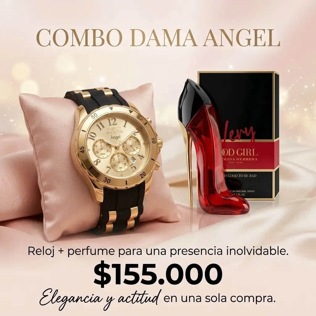 COMBO 3 MUJER RELOJ MAS PERFUME