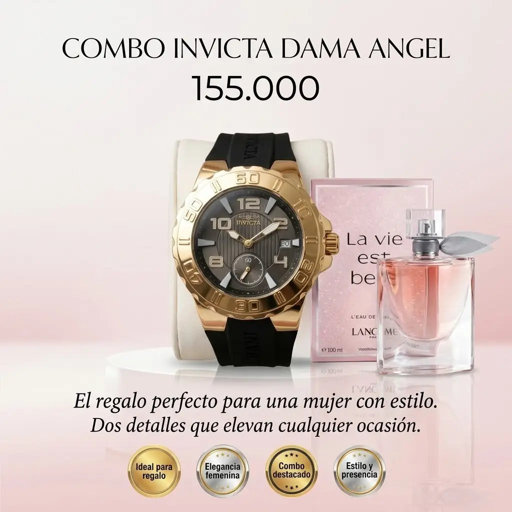 COMBO 4 MUJER RELOJ MAS PERFUME