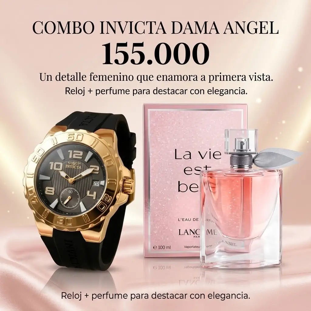 COMBO 4 MUJER RELOJ MAS PERFUME
