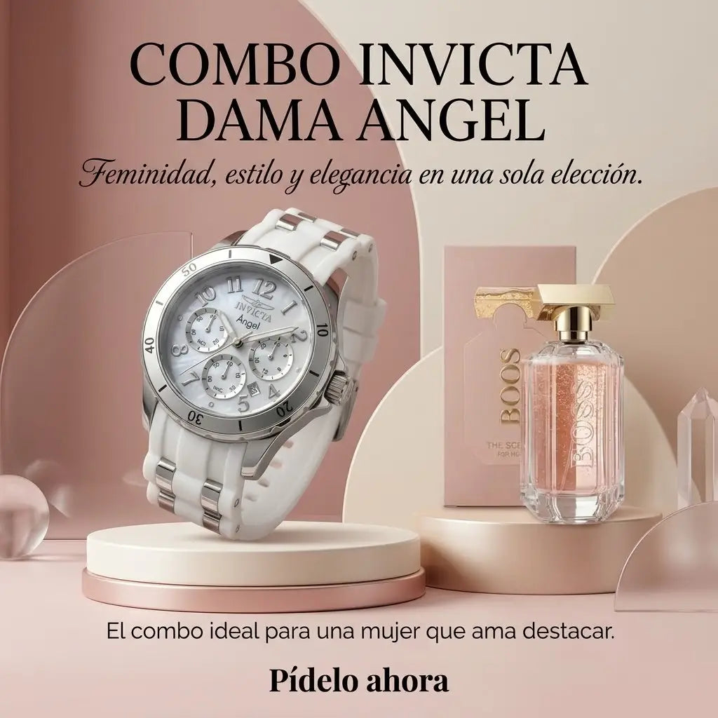 COMBO 5 MUJER RELOJ MAS PERFUME