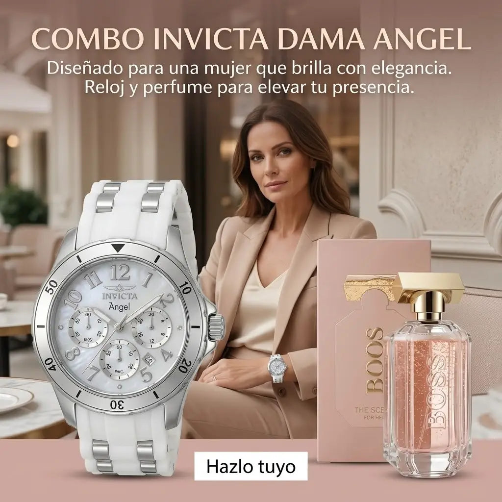 COMBO 5 MUJER RELOJ MAS PERFUME