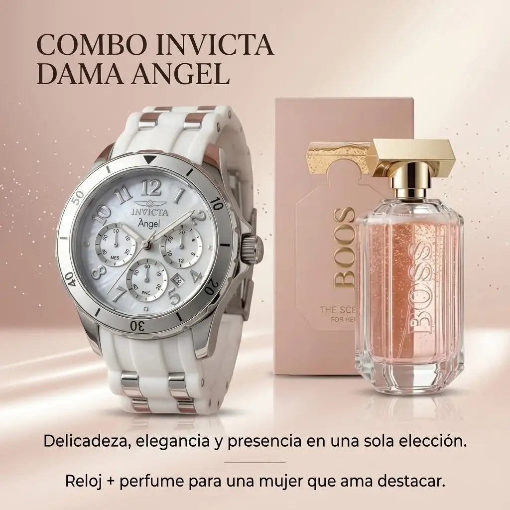 COMBO 5 MUJER RELOJ MAS PERFUME