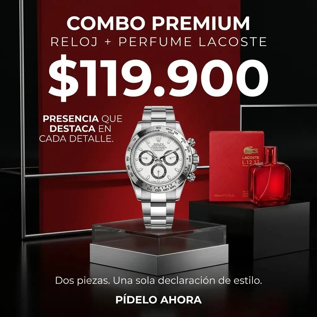 COMBO 6 RELOJ MAS PERFUME