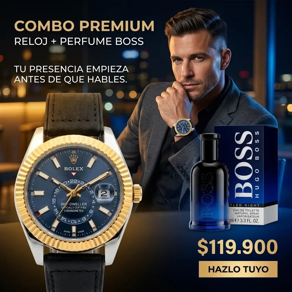 COMBO 10 RELOJ MAS PERFUME