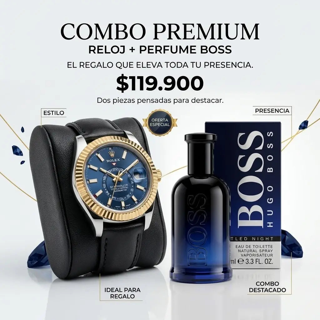 COMBO 10 RELOJ MAS PERFUME