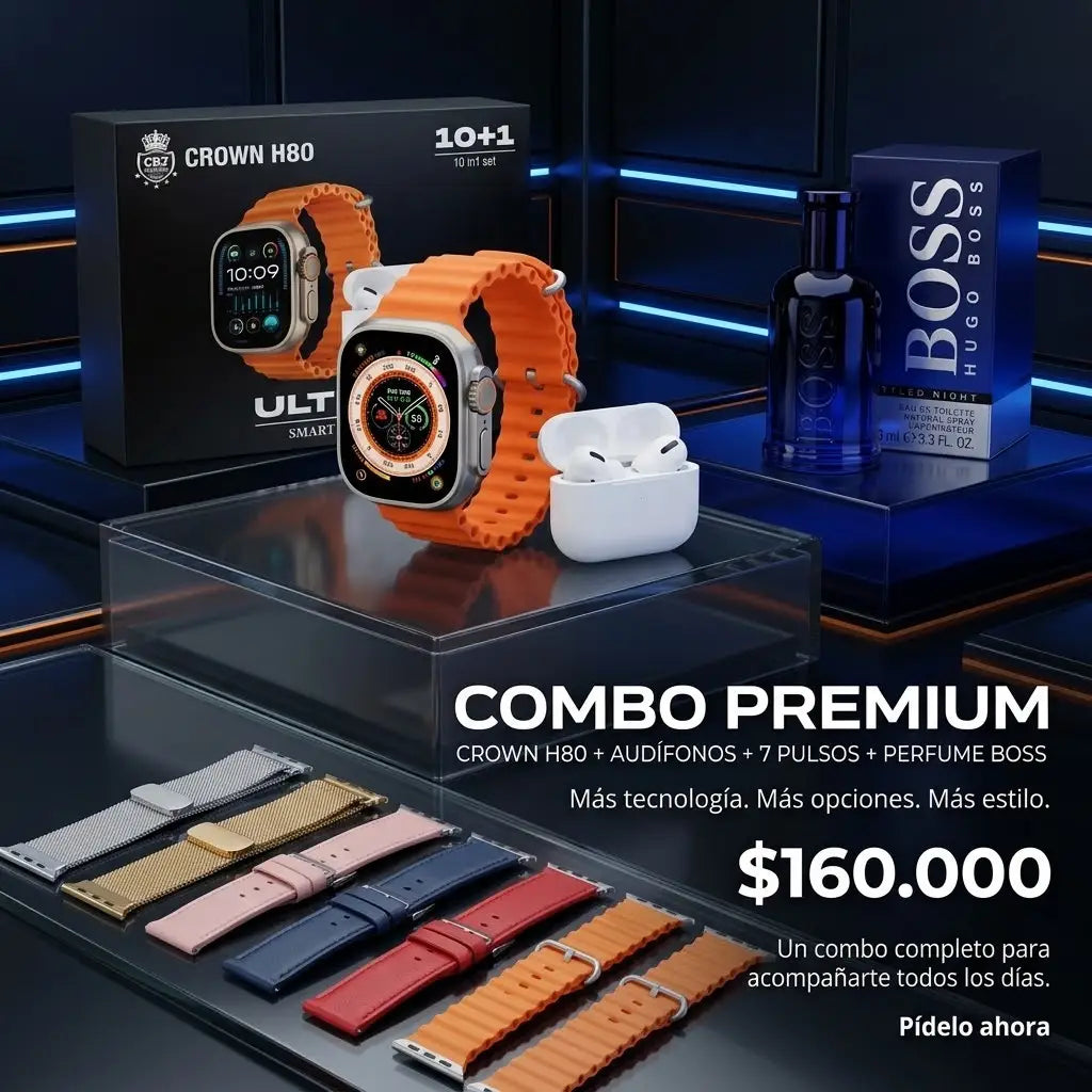 COMBO 11 RELOJ INTELIGENTE MAS PERFUME
