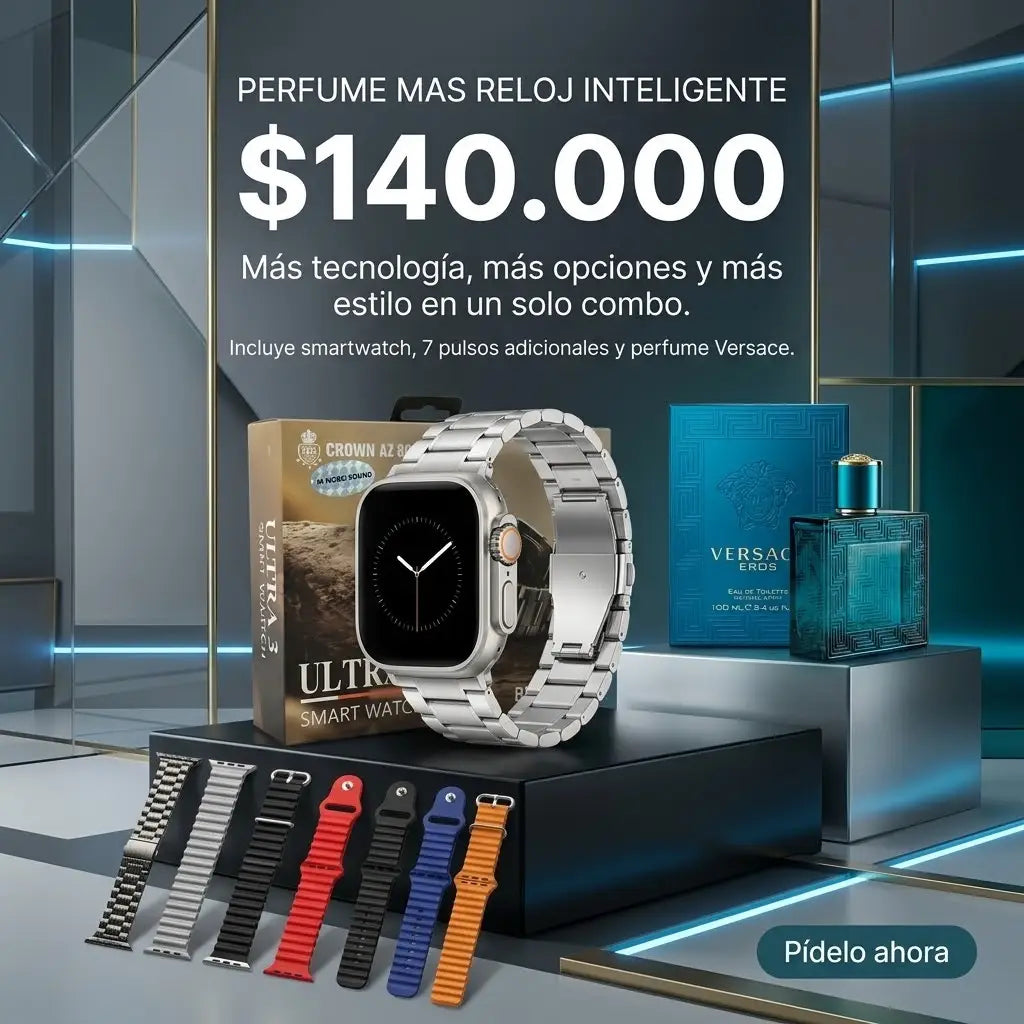 COMBO 13 RELOJ INTELIGENTE MAS PERFUME