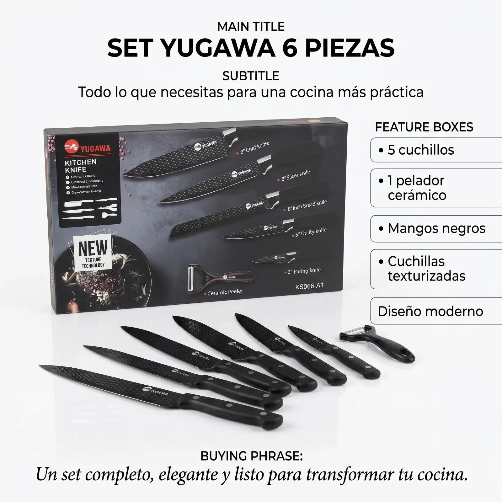 Set de Cuchillos Yugawa Premium