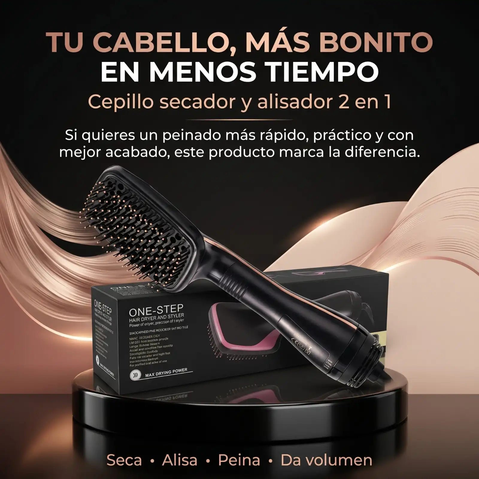 Cepillo Secador y Alisador 2 en 1