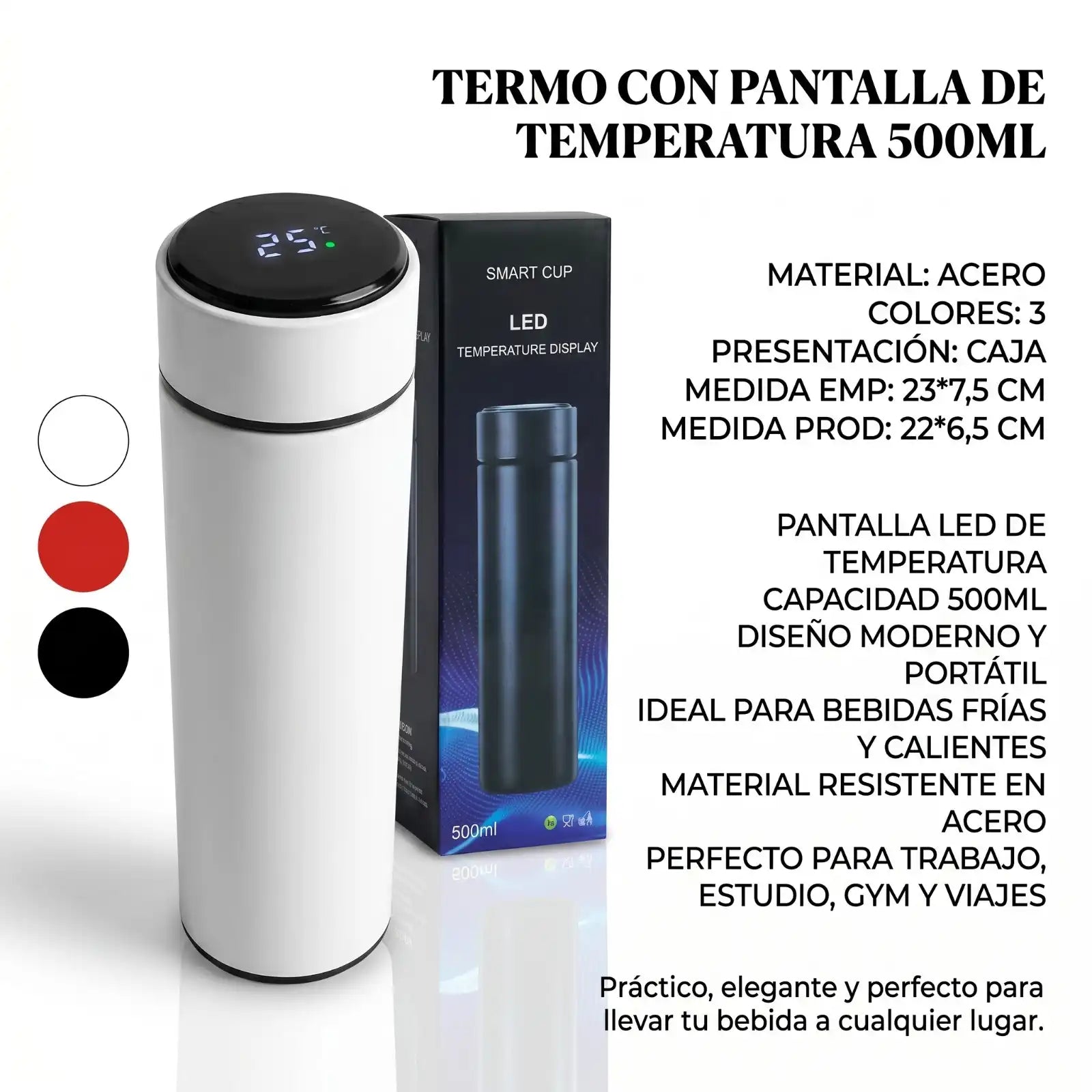 Termo Smart Cup LED 500ML
