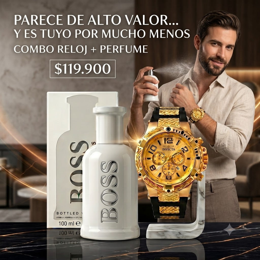 PROMO INVICTA 3 RELOJ MAS PERFUME